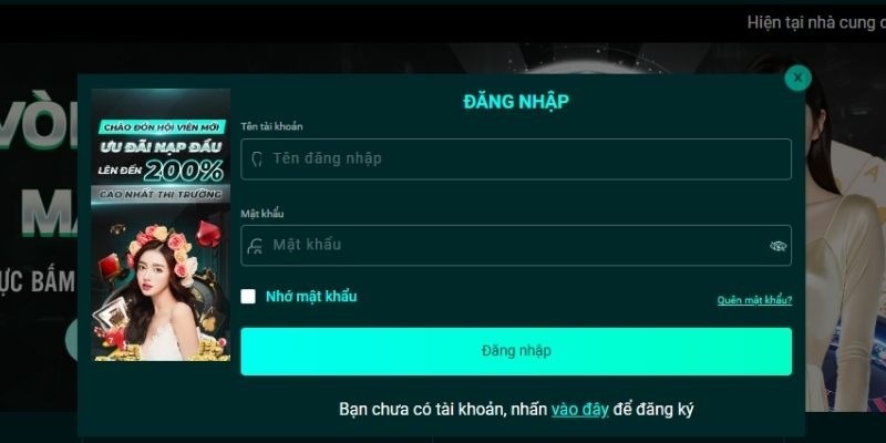 Giao diện đăng nhập Won88 được thiết kế đơn giản, dễ thao tác và thân thiện