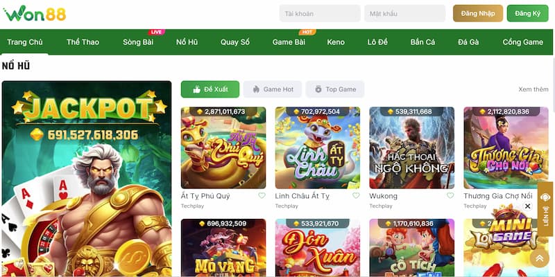 Giới thiệu về Won88 với giao diện mượt mà 